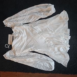 Brand new large white long sleeve HelloMolly short dress